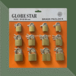 globestar 12pcs gold plated copper safe brass padlocks