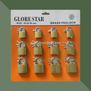 globestar 12pcs gold plated copper safe brass padlocks