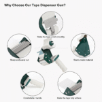 carton sealing tape dispenser gun