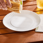 disposable white paper plates