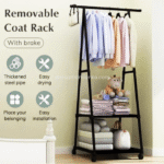 triangle bedroom & bathroom coat rack with wheels