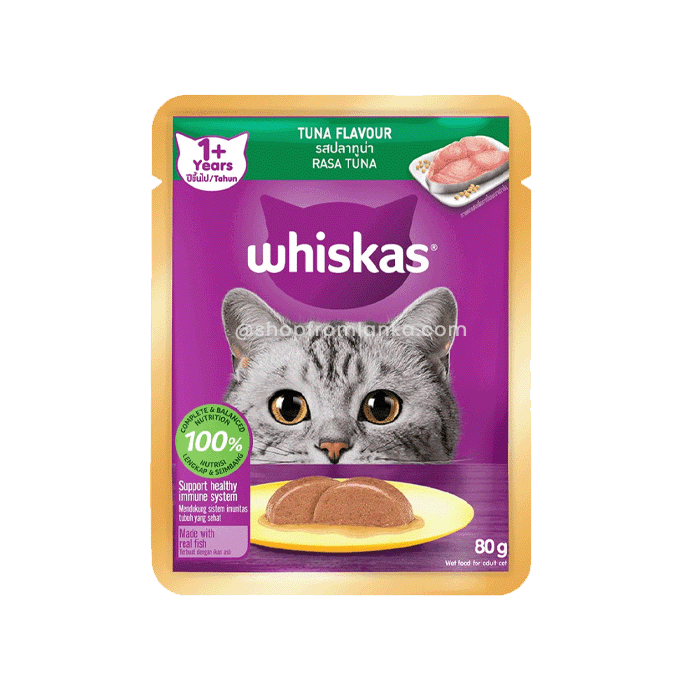 WHISKAS® Adult Tuna Feast – 80 g Pouch