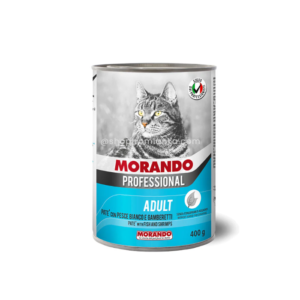 Morando Professional – Migliorgatto Adult Paté with White Fish and Shrimp – 400 g