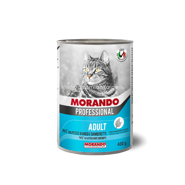 Morando Professional – Migliorgatto Adult Paté with White Fish and Shrimp – 400 g